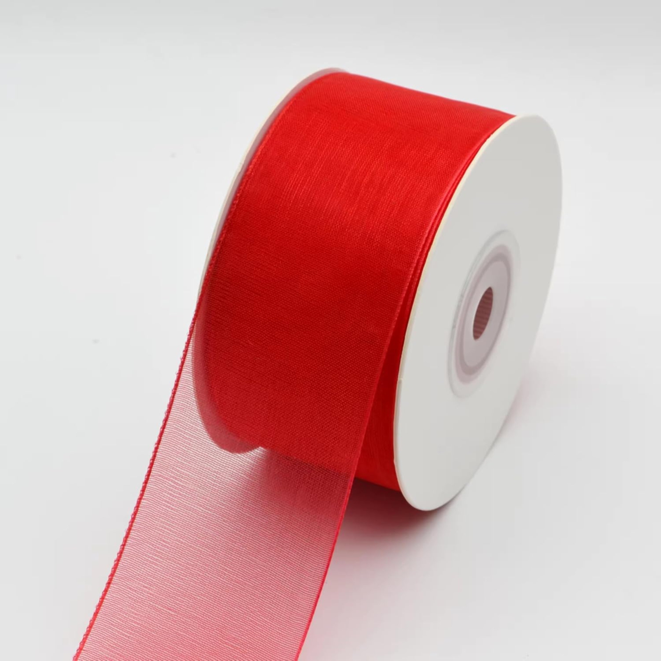 38MM ORGANZA RED