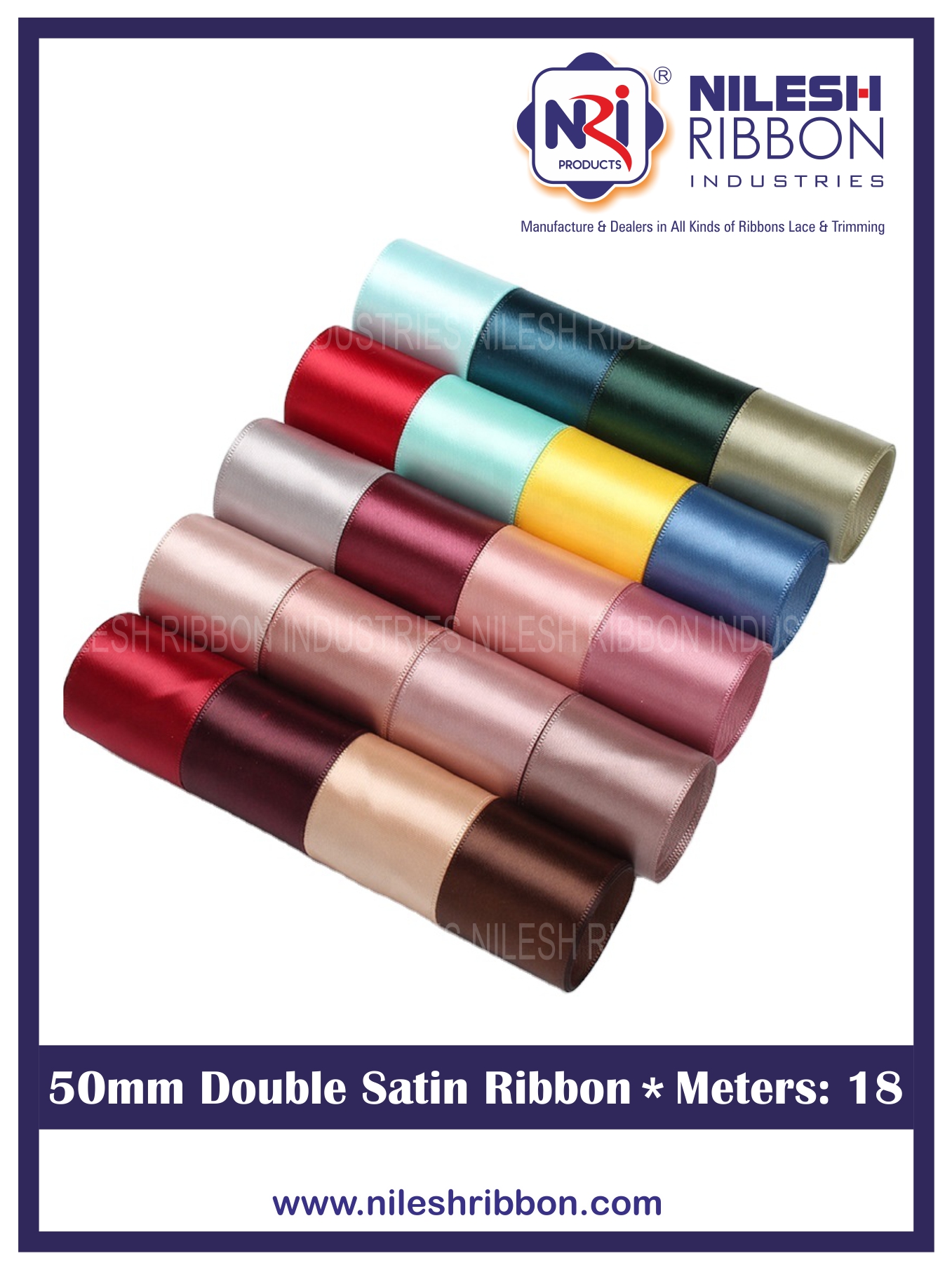 50mm Double Satin