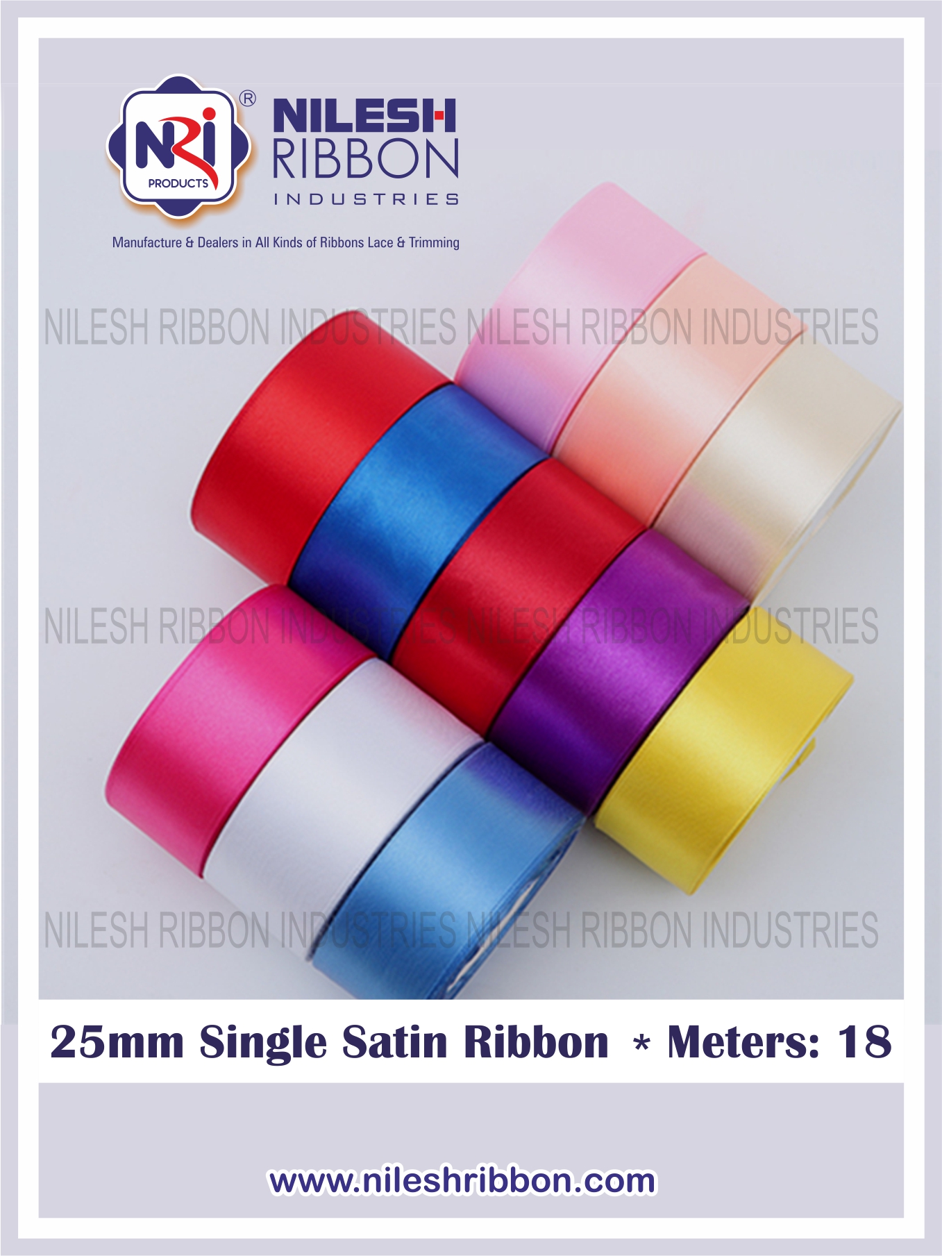 25mm Single Satin